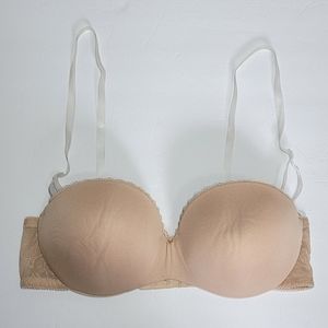 Lily of France  Strapless Push Up Bra/ 36C.